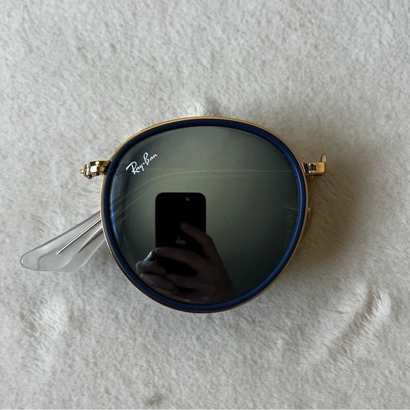 Ray-Ban Round Metal Folding Sunglasses - Picture 8 of 8